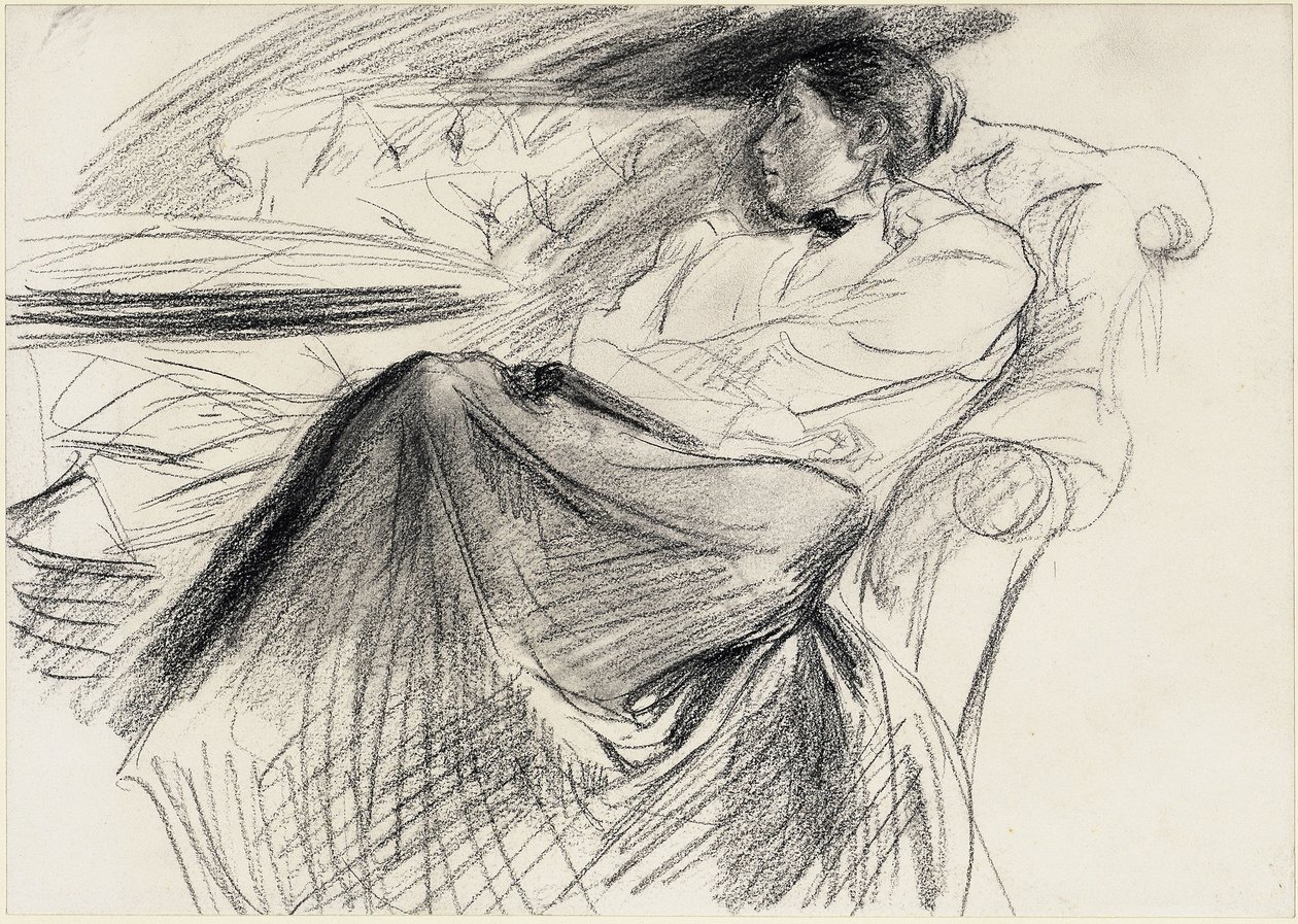 Martha Liebermann, addormentata da Max Liebermann
