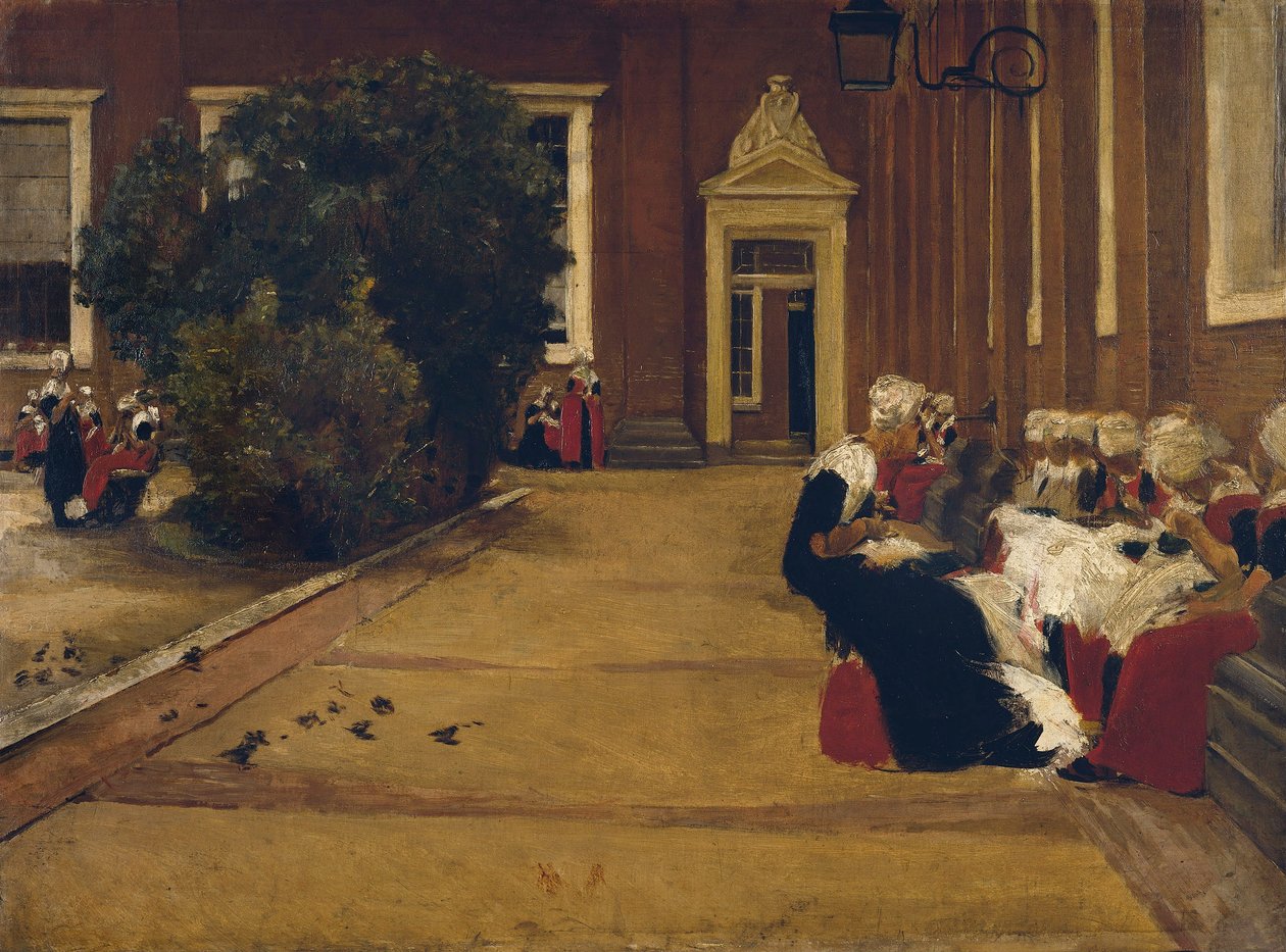 Ragazza orfana di Amsterdam (Studio) da Max Liebermann