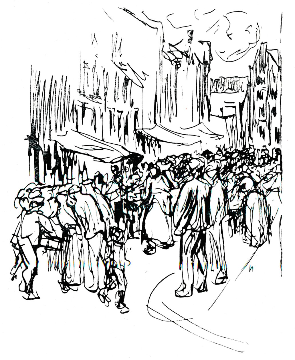 Studio a penna e inchiostro, XIX secolo da Max Liebermann