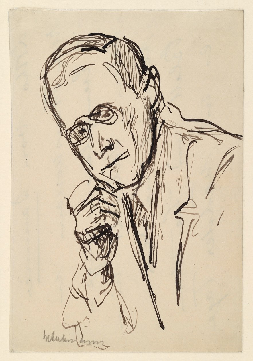 Ritratto di Hugo von Tschudi da Max Liebermann