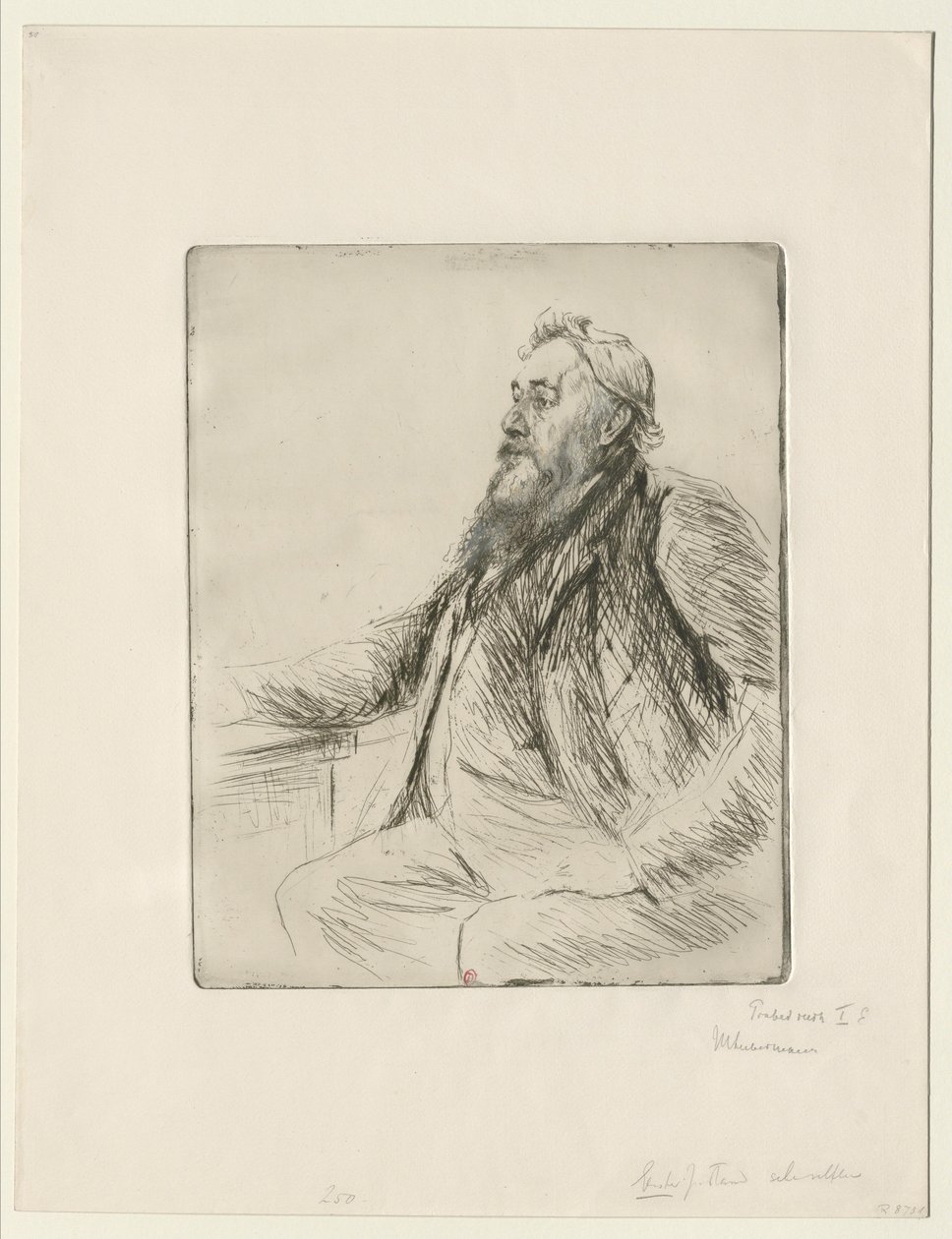 Ritratto di Justus Brinckmann  Ritratto di Justus Brinckmann da Max Liebermann