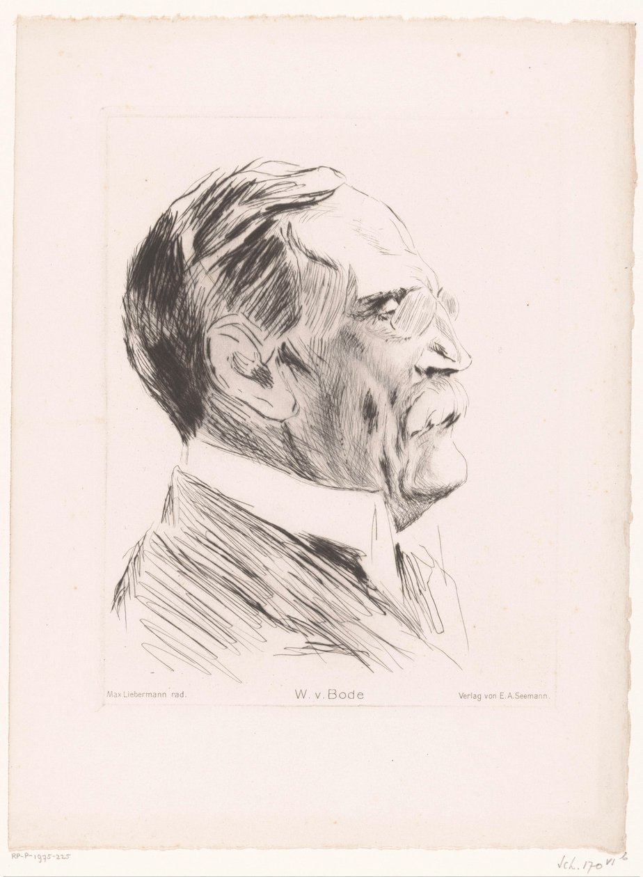 Ritratto di Wilhelm von Bode da Max Liebermann