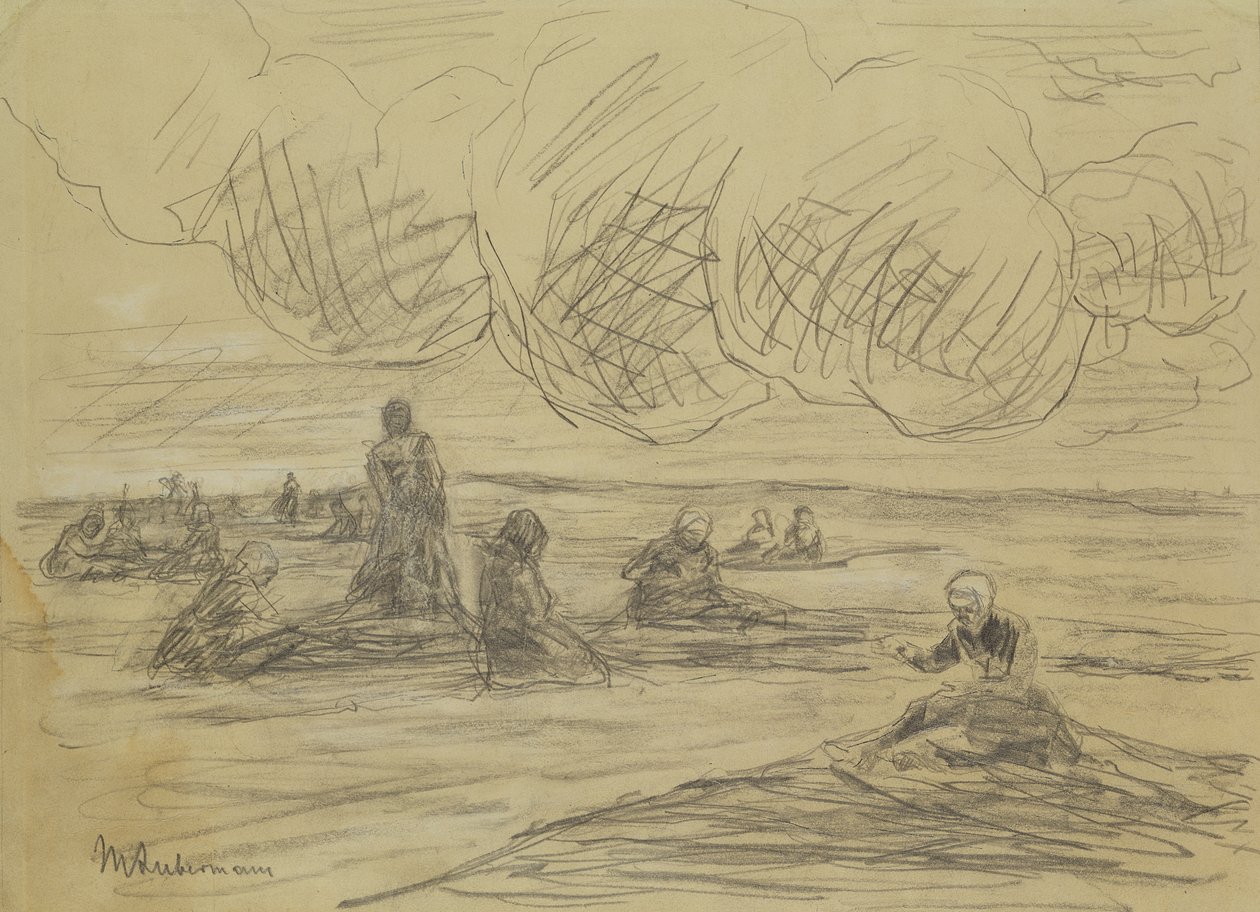 Riparare le reti, 1894 da Max Liebermann