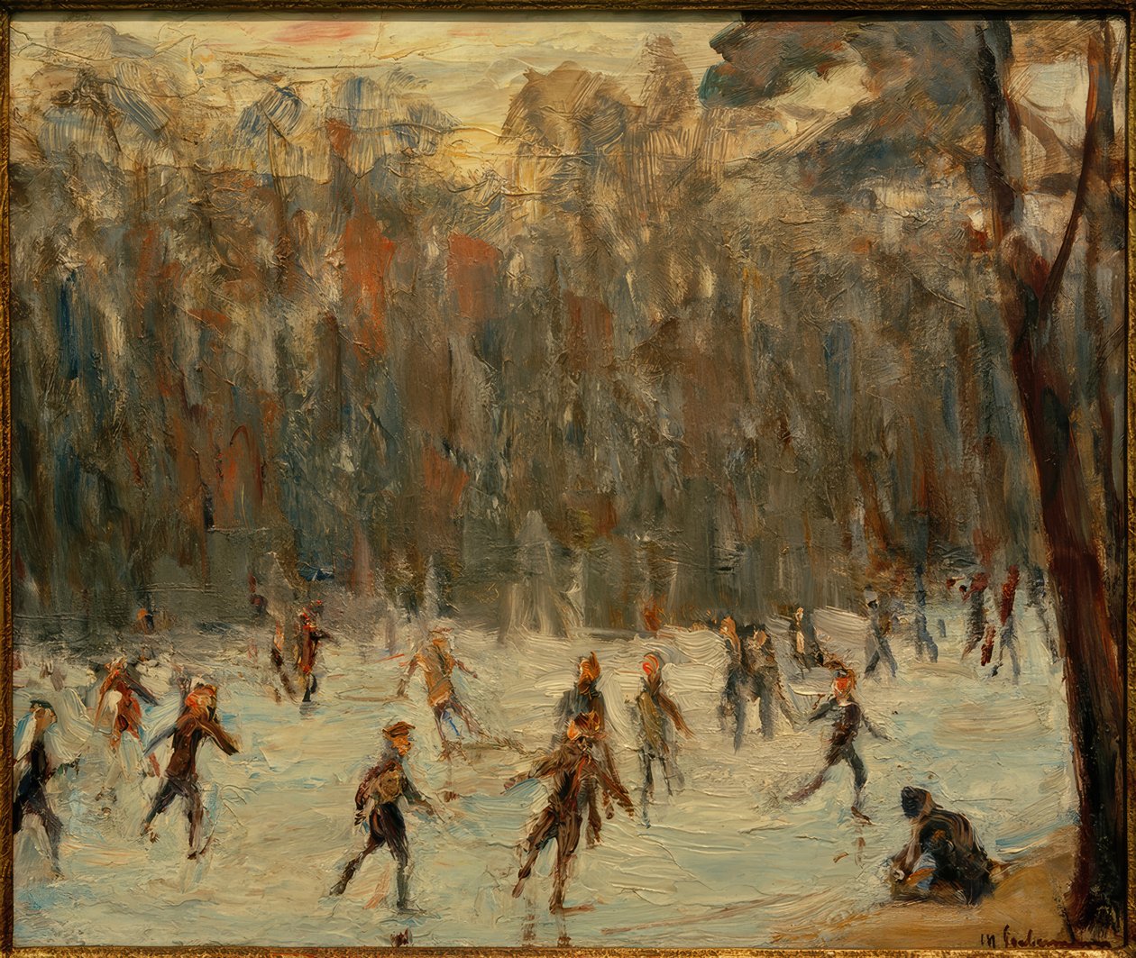 Pattinatori nel Tiergarten da Max Liebermann