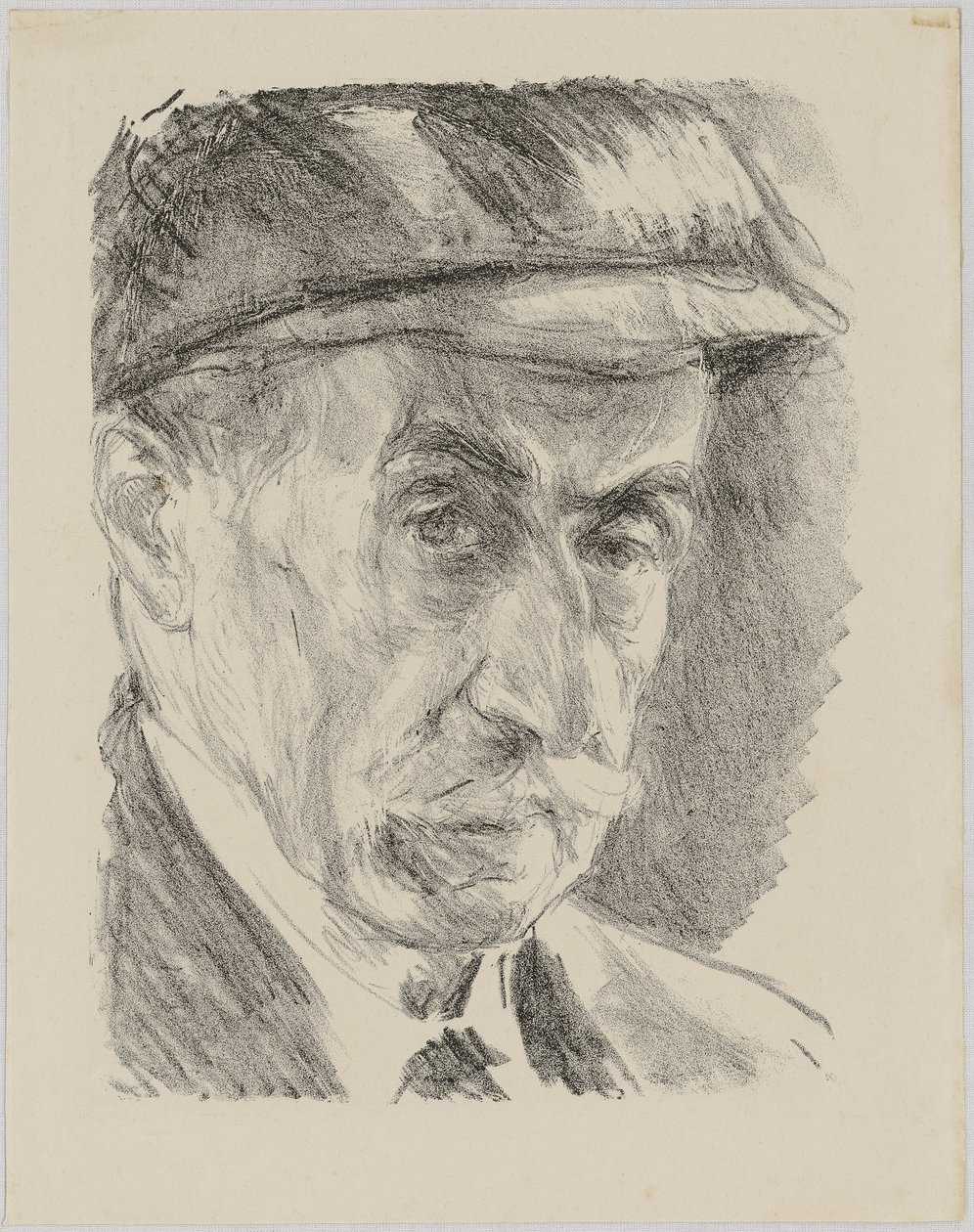 Autoritratto con berretto da Max Liebermann