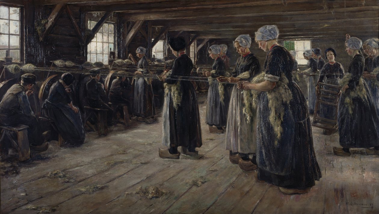 Il fienile del lino a Laren da Max Liebermann
