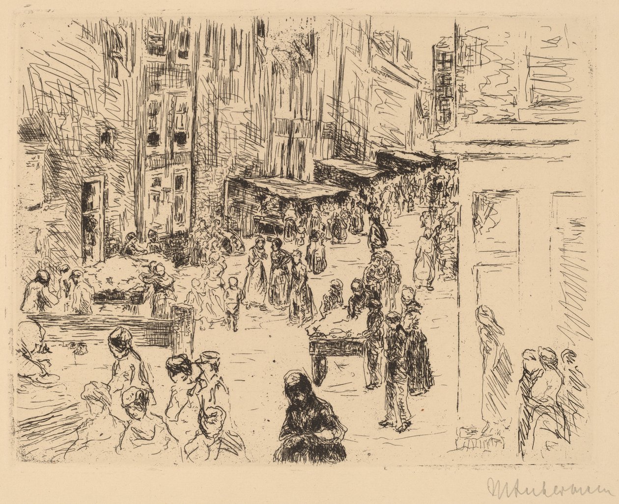 Il quartiere ebraico di Amsterdam da Max Liebermann
