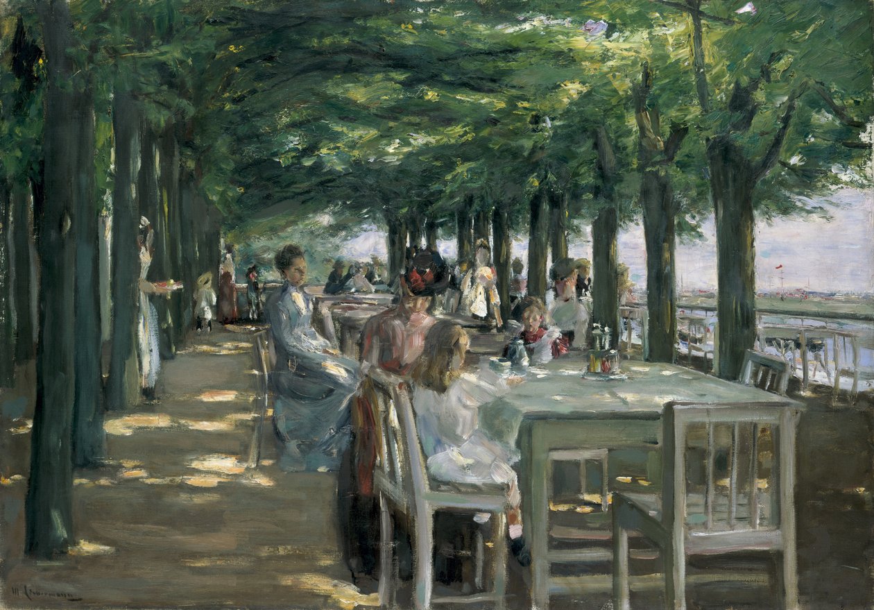 La terrazza al ristorante Jacob a Nienstedten sull
