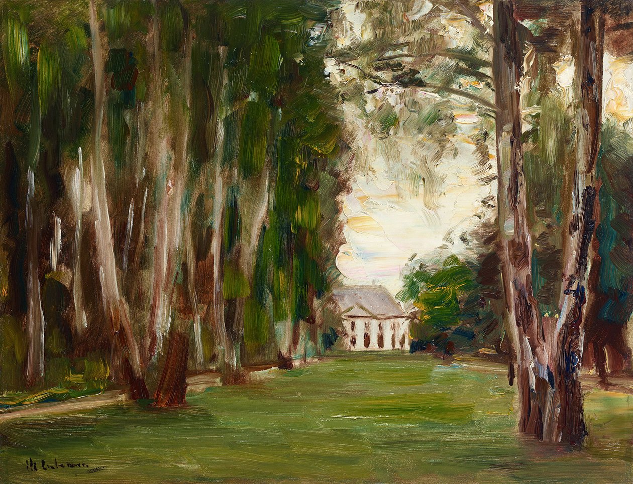 Giardino di Wannsee con villa da Max Liebermann