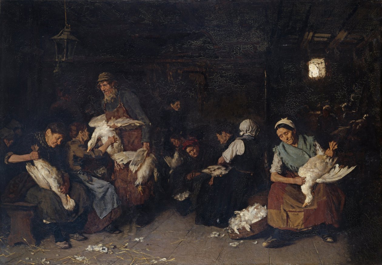 Raccoglitrici di oche da Max Liebermann