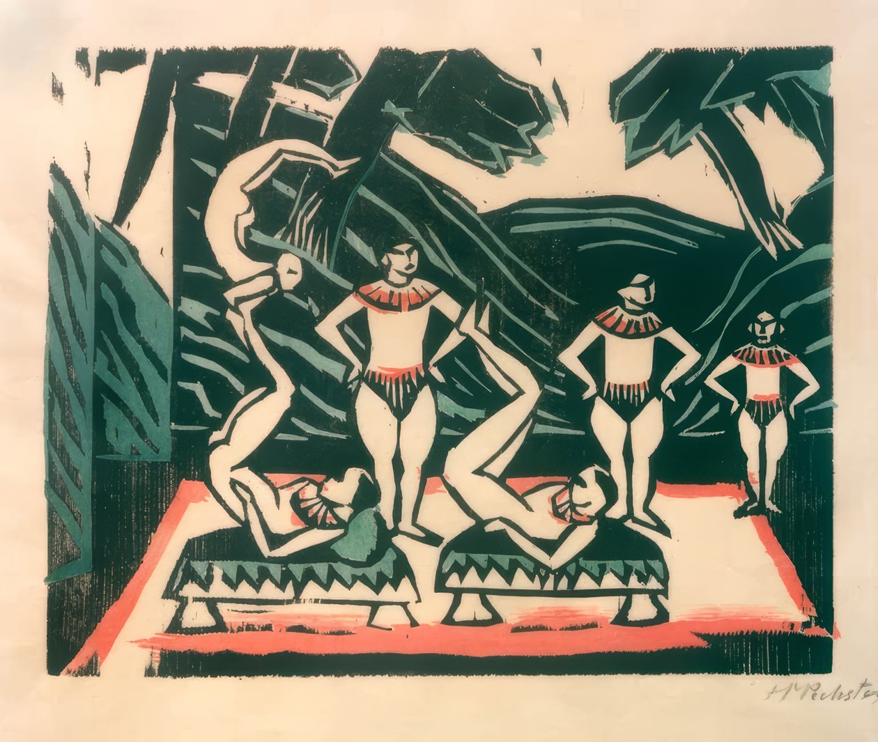 Acrobati III da Max Pechstein