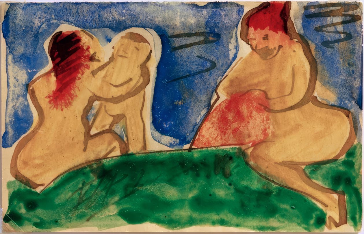 Sulla spiaggia da Max Pechstein