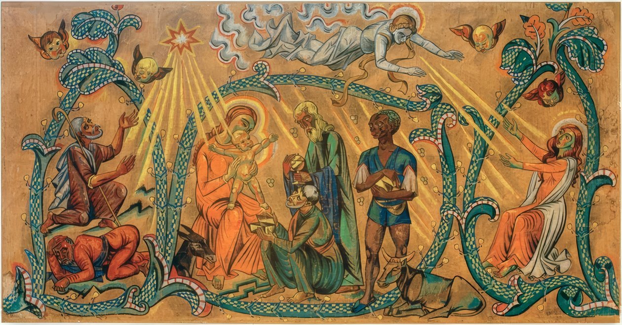 Adorazione dei Re Magi da Max Pechstein