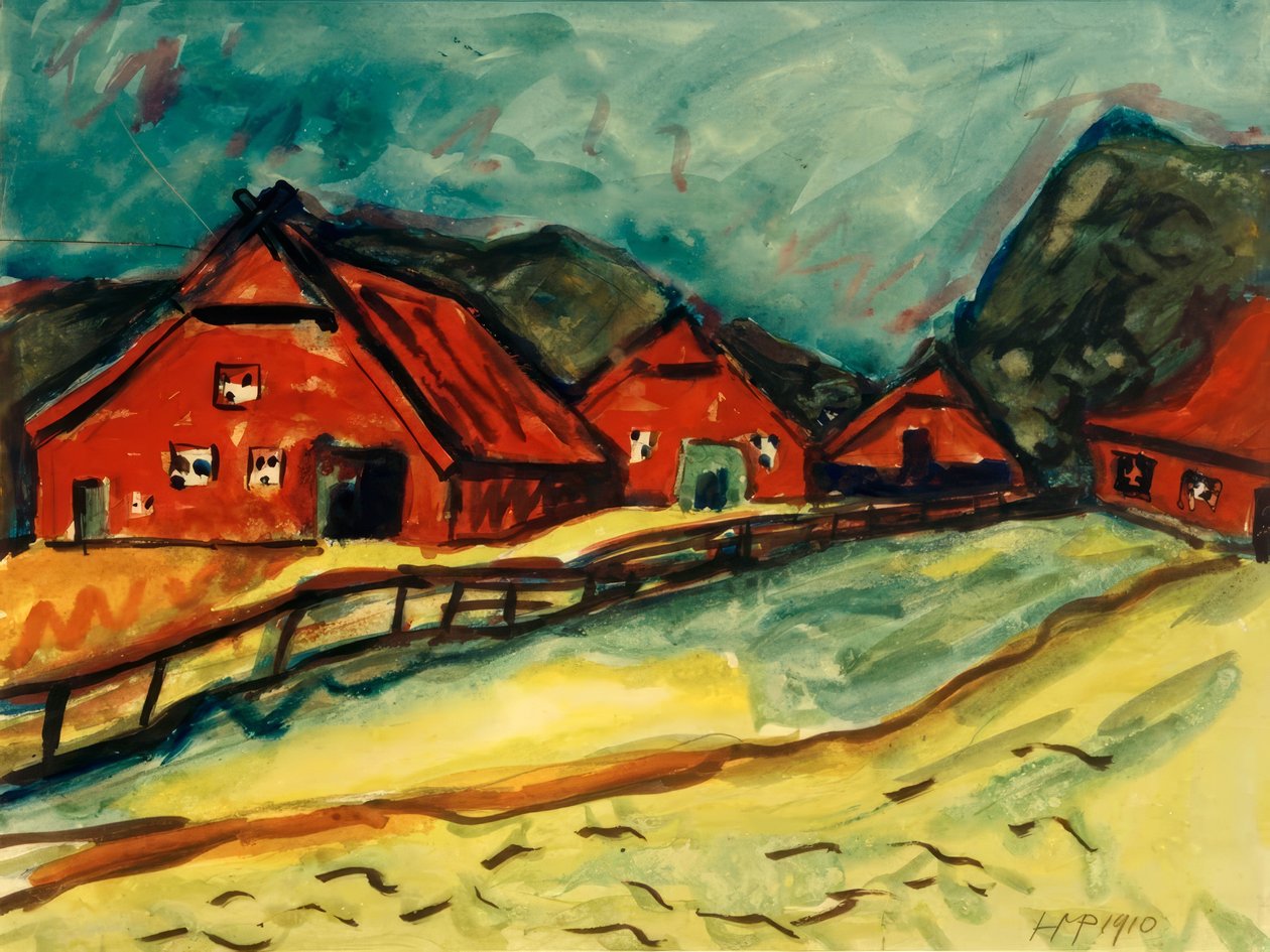Fattorie a Dangast da Max Pechstein