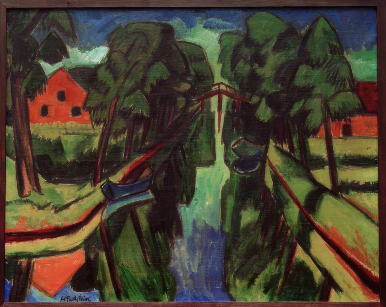 Il fossato del mulino da Max Pechstein