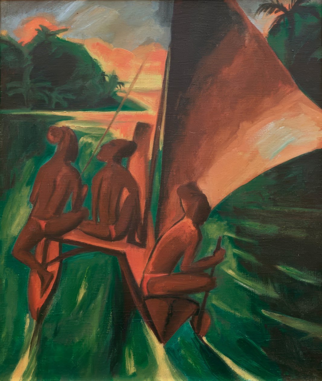 In canoa da Max Pechstein