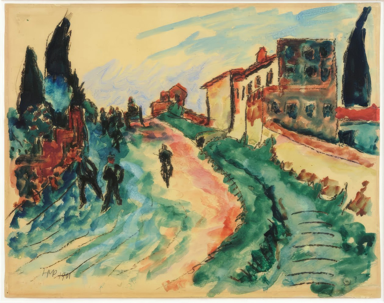 Paesaggio italiano da Max Pechstein