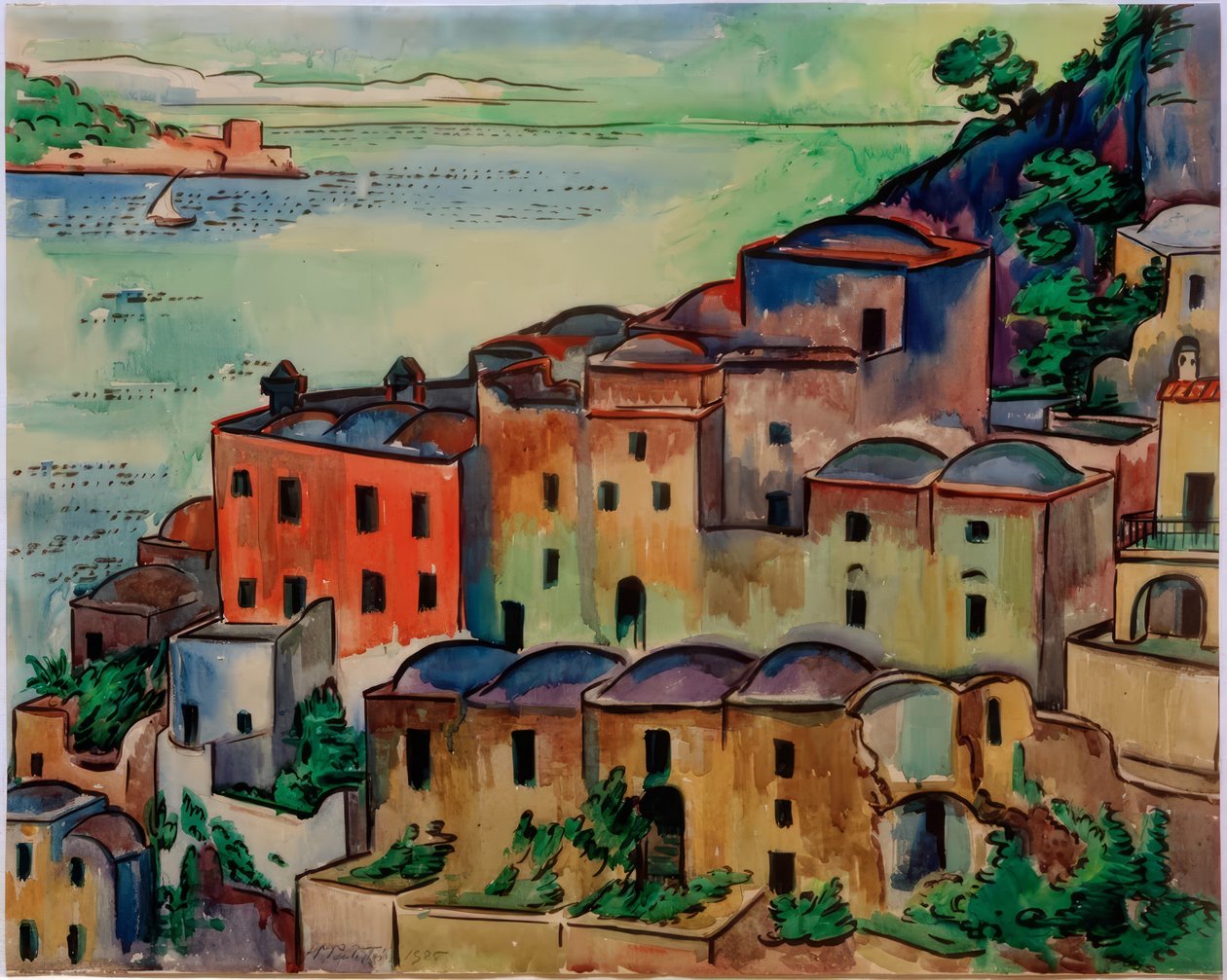 Città meridionale (Positano) da Max Pechstein