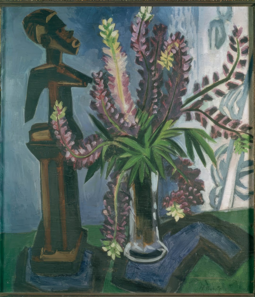 Figura dei mari del sud e fiori da Max Pechstein