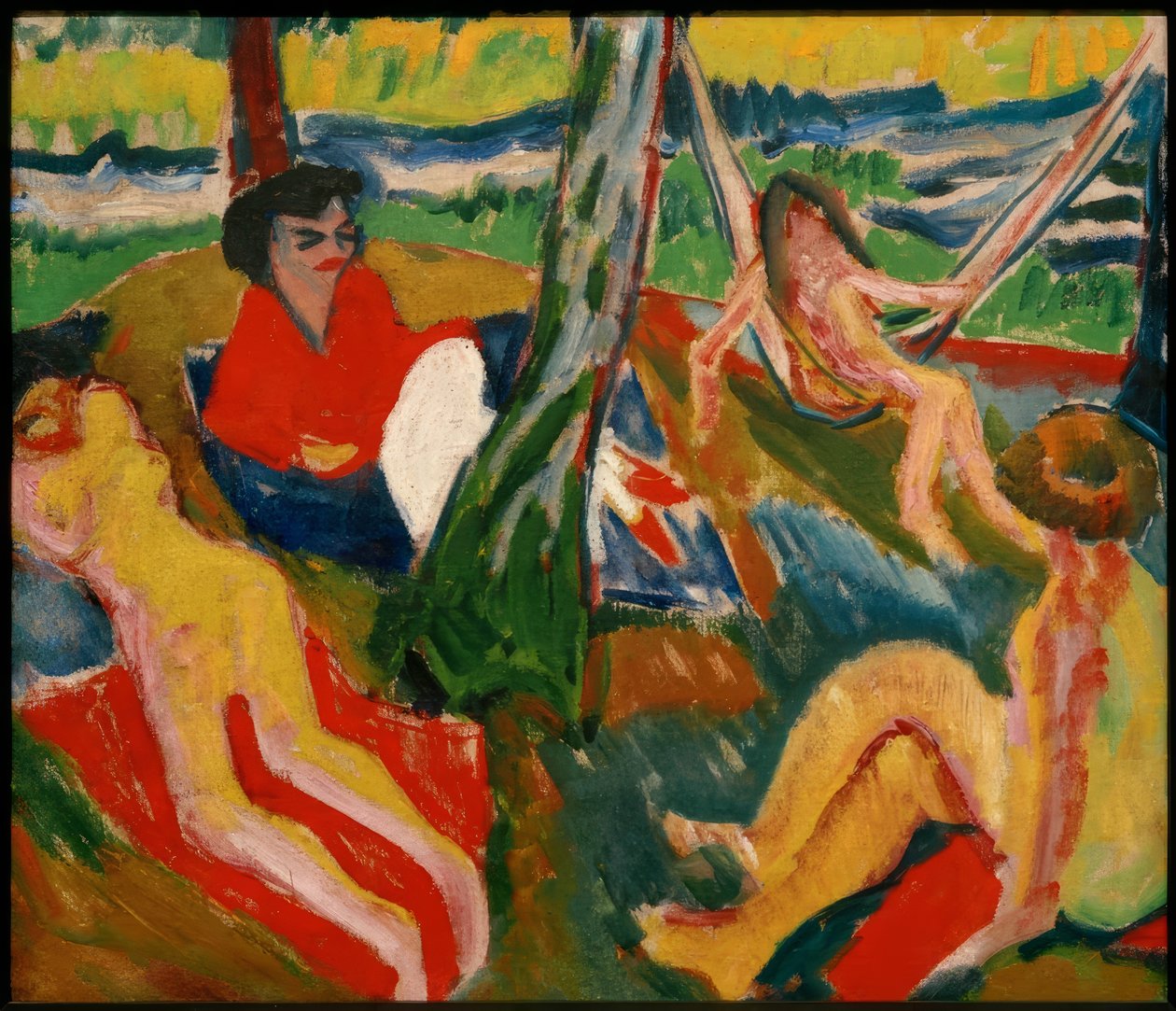 Scena nel bosco da Max Pechstein