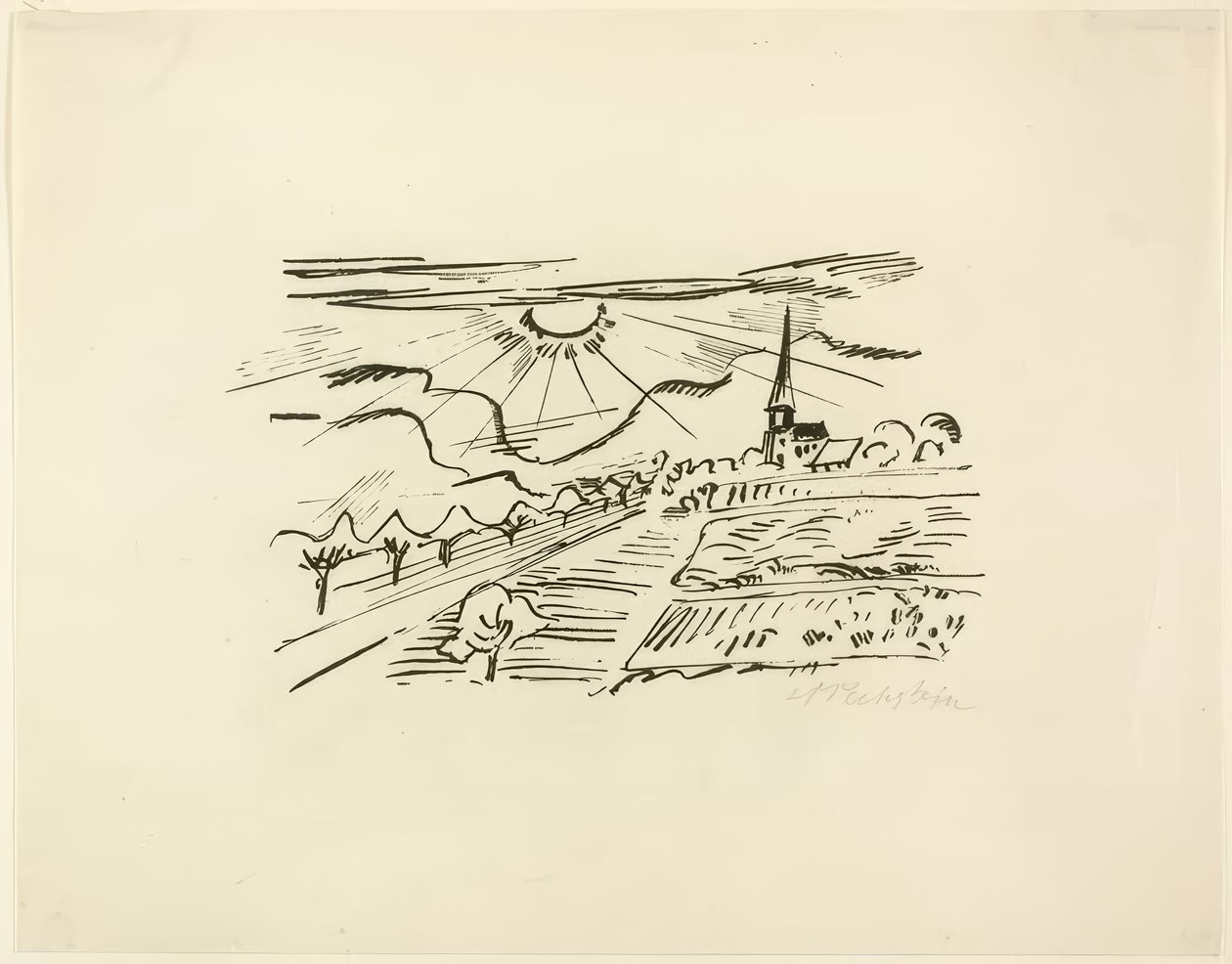 Turingia, da Immagini di viaggio: Italia-Mare del Sud da Max Pechstein