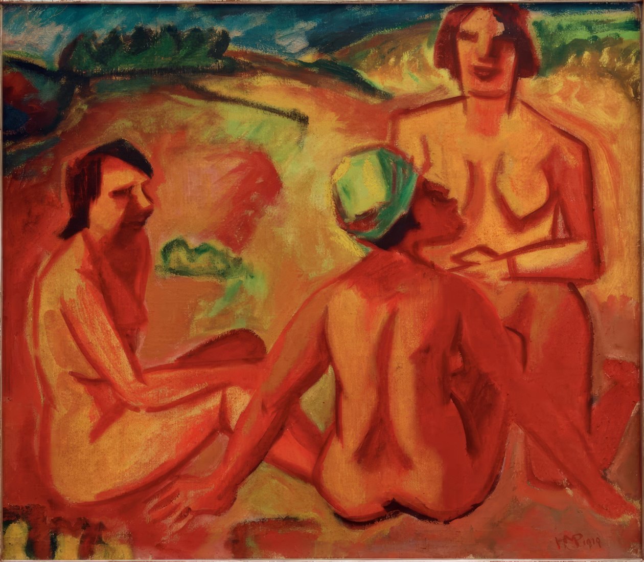 Intrattenimento, tre donne da Max Pechstein