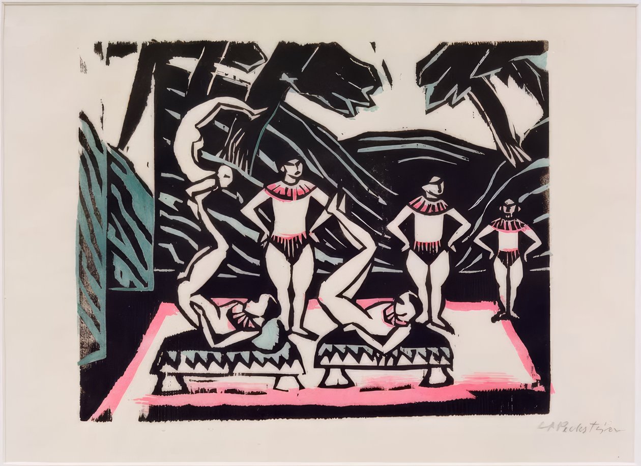 scena di varietà da Max Pechstein