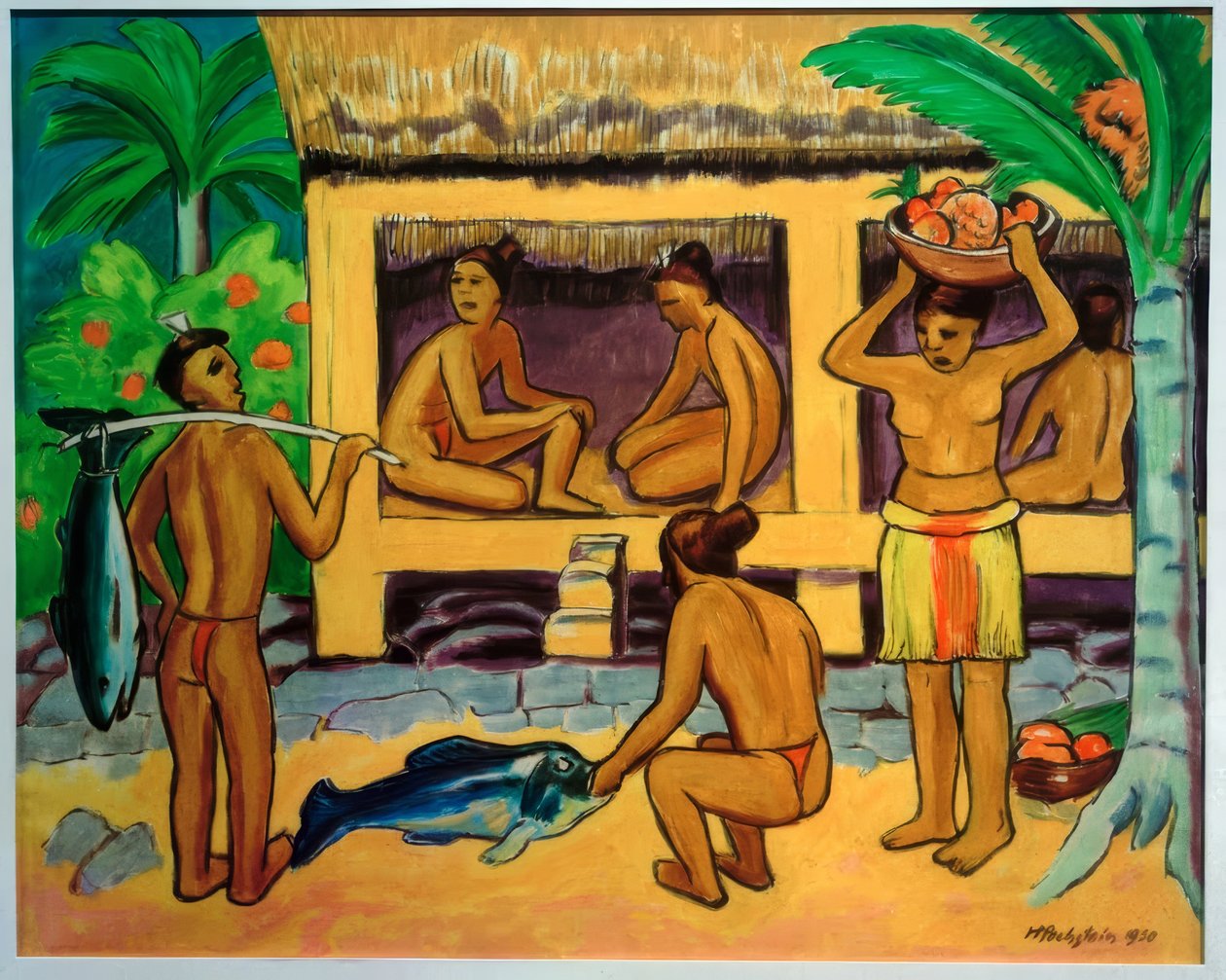 Davanti alla Palauhaus da Max Pechstein