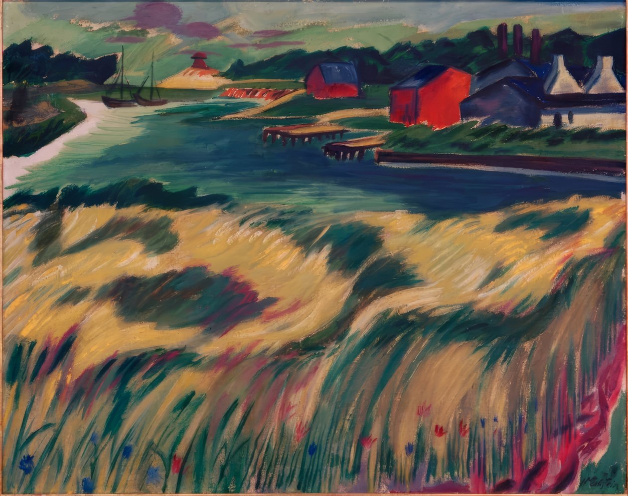 Campo ondulato da Max Pechstein