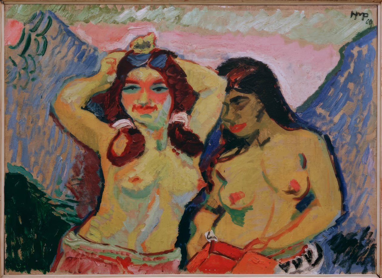 Due ragazze da Max Pechstein