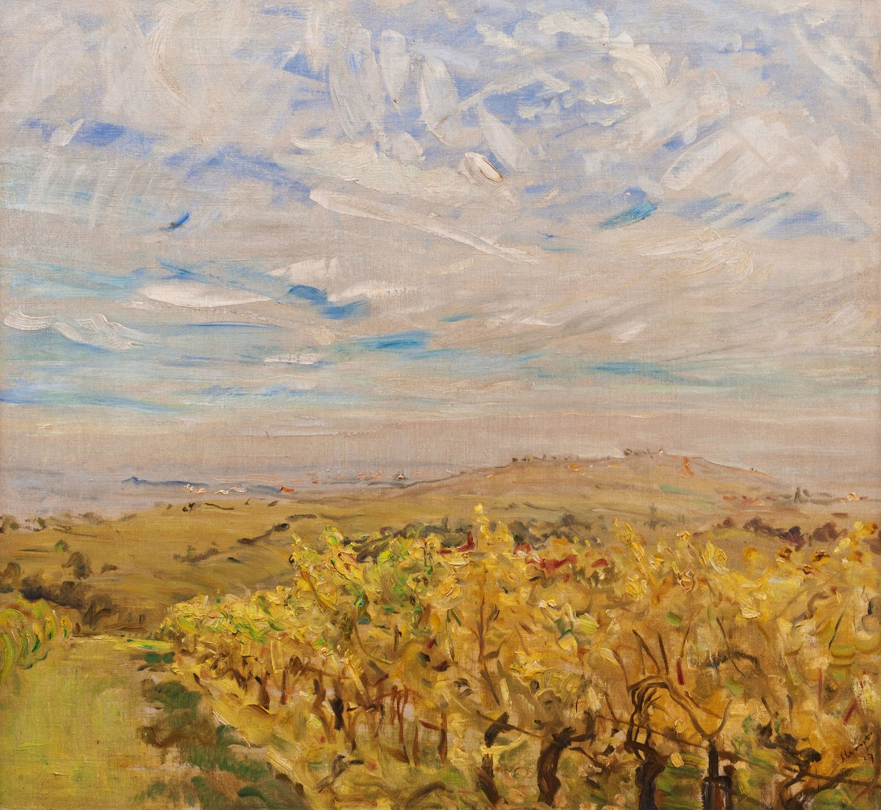 Inizio autunno nel Palatinato. Vigneti vicino a Neukastel, 1927 da Max Slevogt