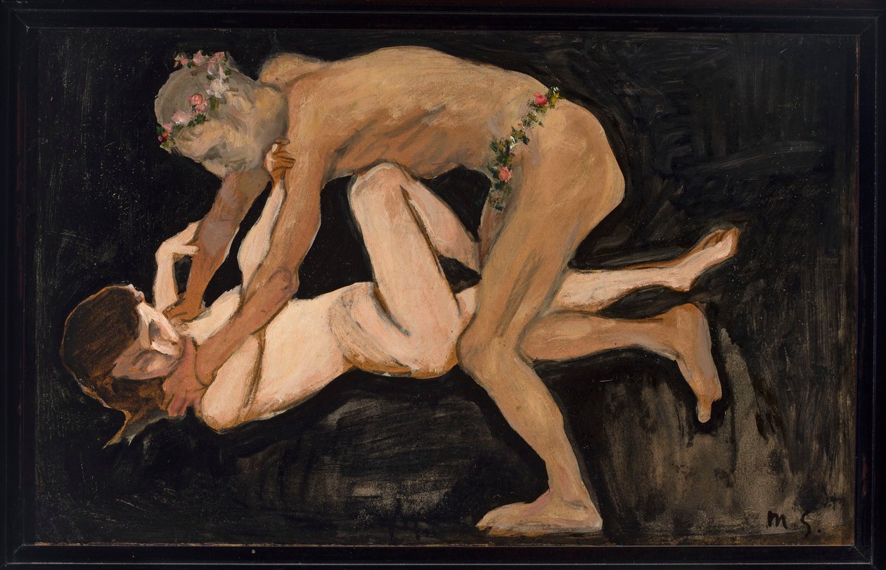 Il fauno e la ragazza da Max Slevogt