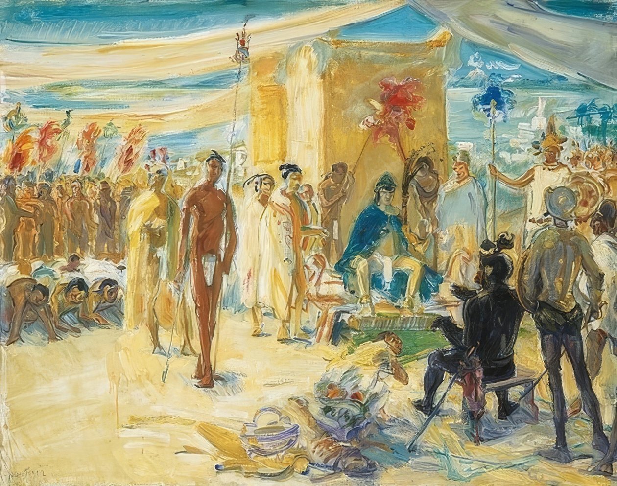 Fernando Cortez davanti all