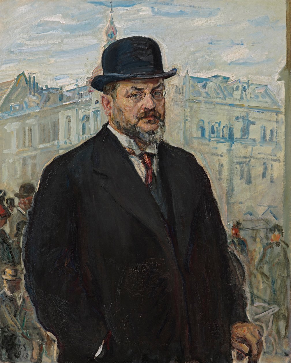 Autoritratto con cappello nero da Max Slevogt