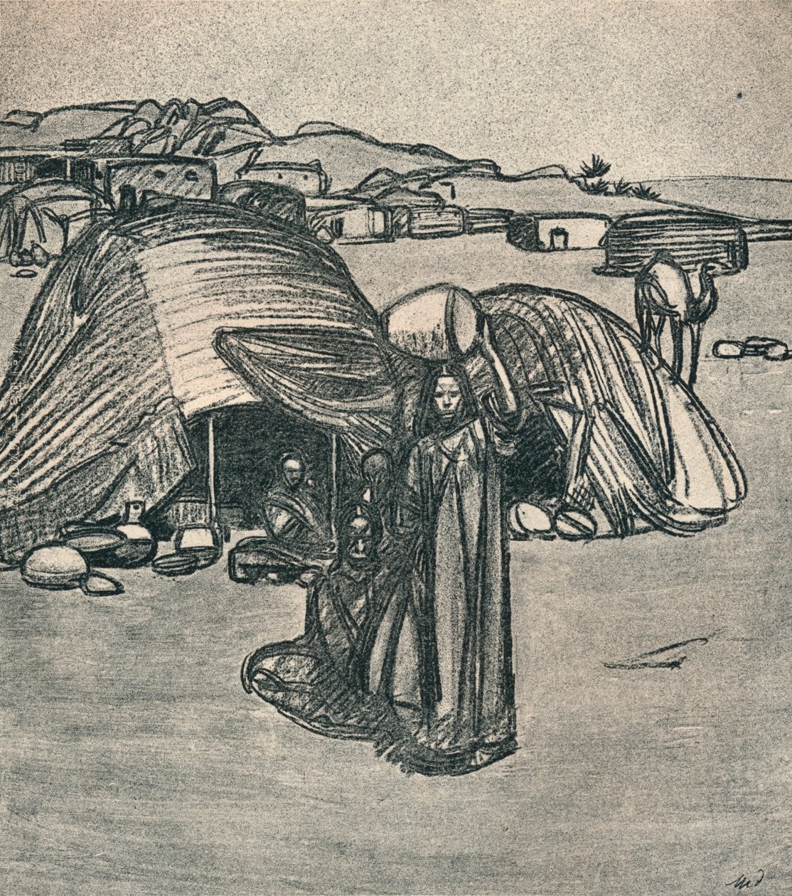 Aux Portes Du Désert, c. 1920, 1923 da Maxime Pierre Jules Dethomas