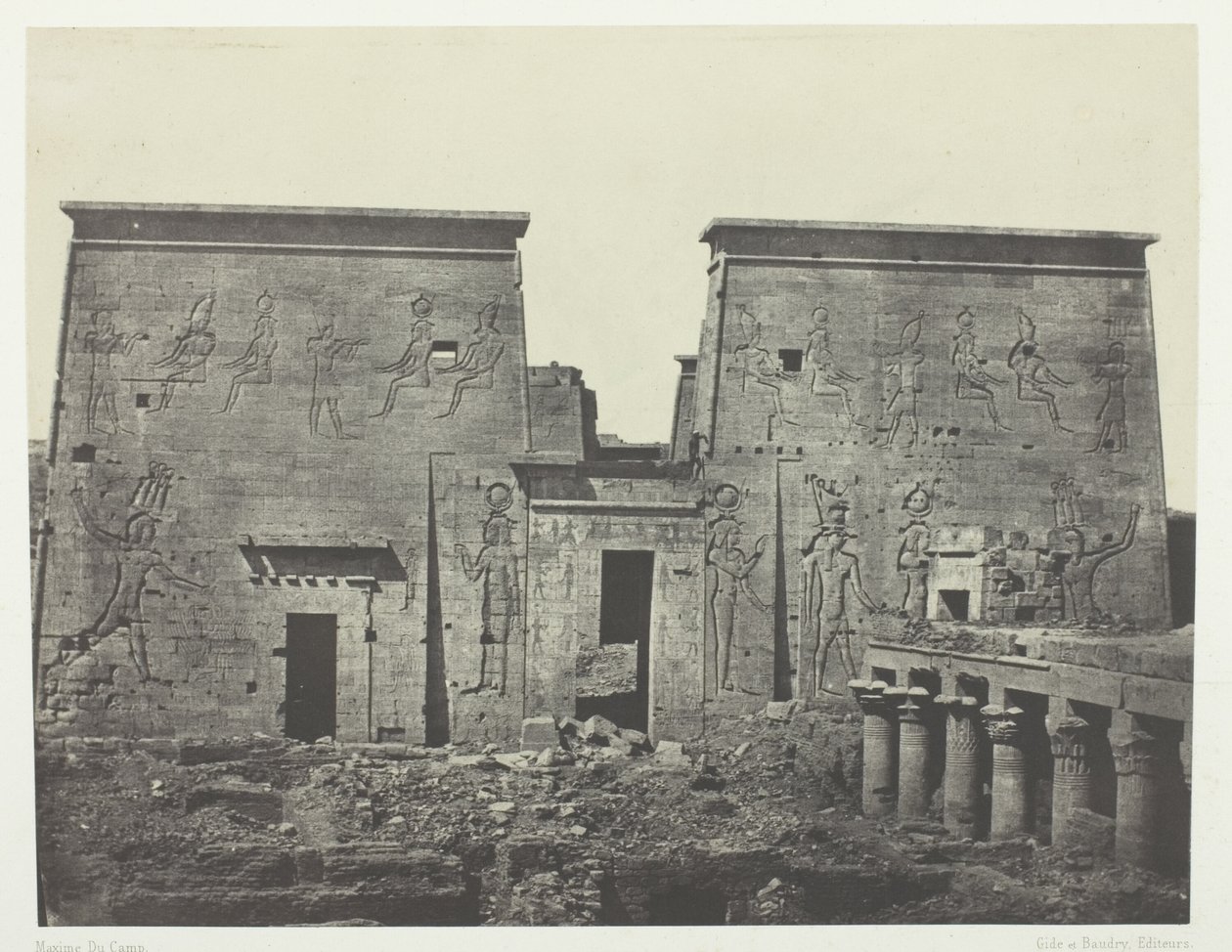 Drômos e Philônes, Grande Tempio di Iside a Pilônes; Nubia, lastra 72 dall