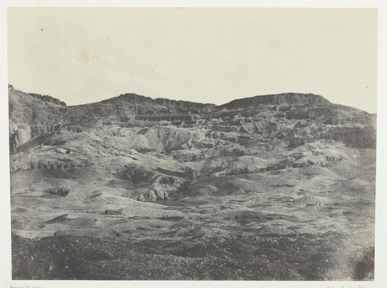 Gournah, Necropoli di Tebe, Tebe, 1849-51, stampato 1852 da Maxime Du Camp