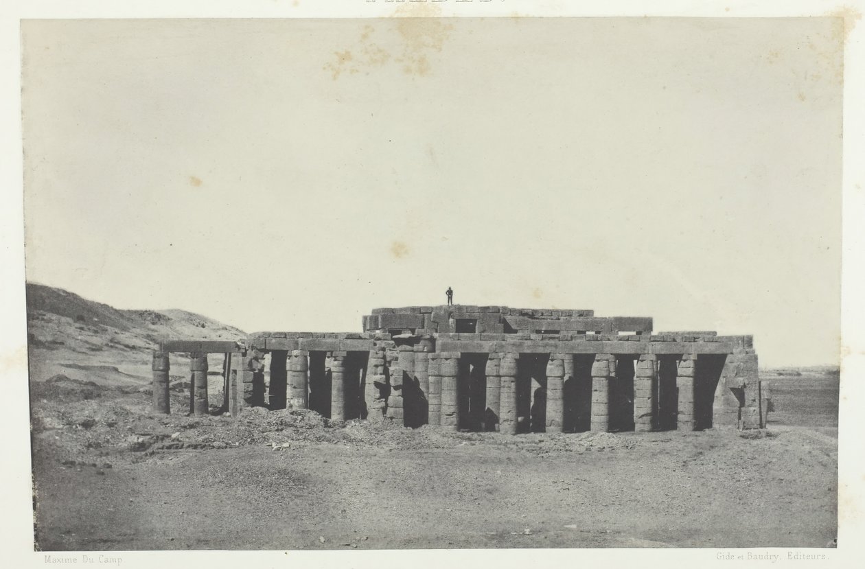 Gournah, Tomba di Osymandias, Tebe, 1849-51, stampato 1852 da Maxime Du Camp