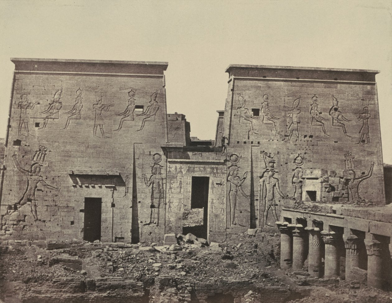 Grande Tempio di Iside, a Filoe da Maxime Du Camp