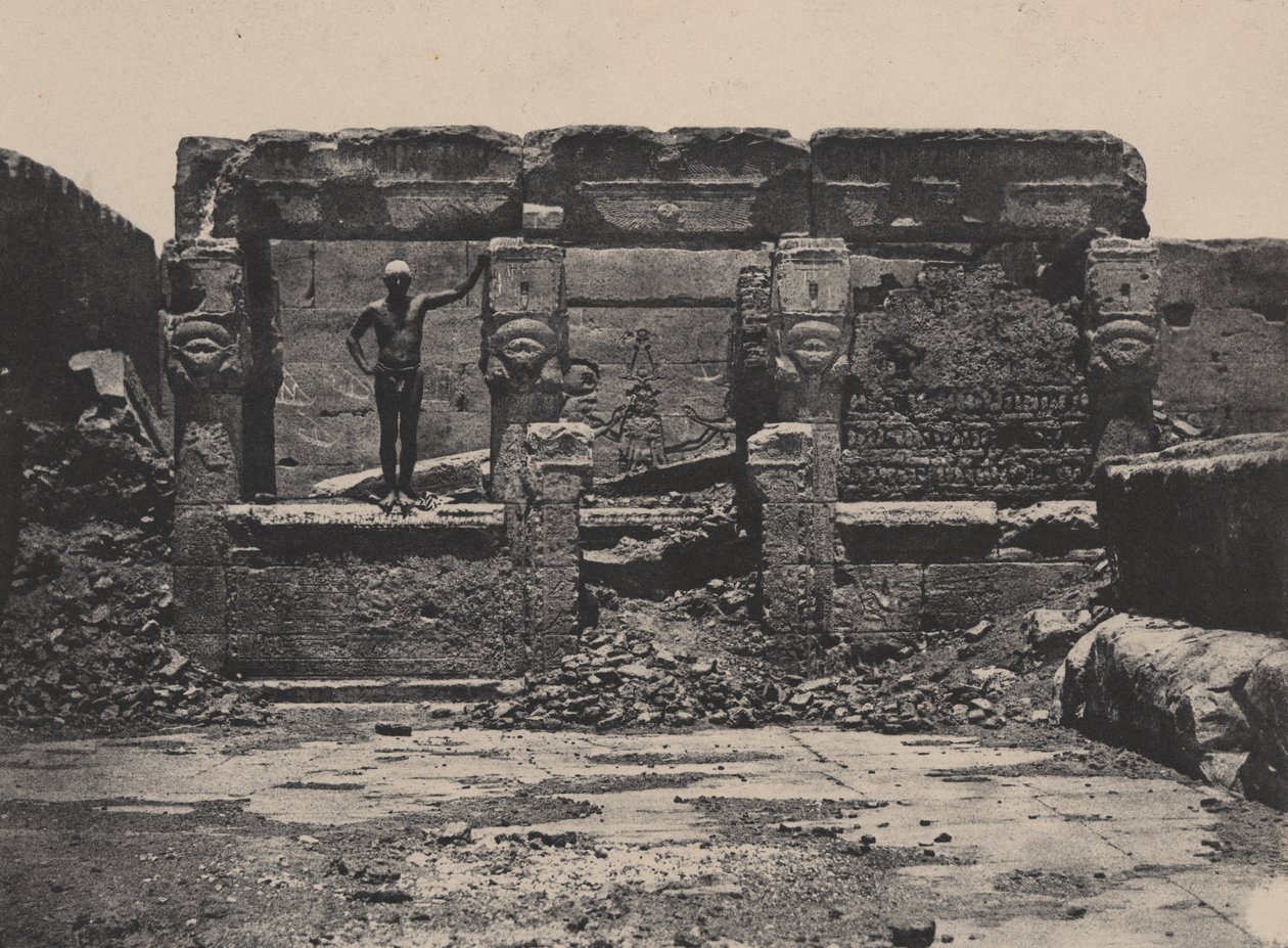 Grand Temple de Dendera (Teutyres), Alta Egitto da Maxime Du Camp