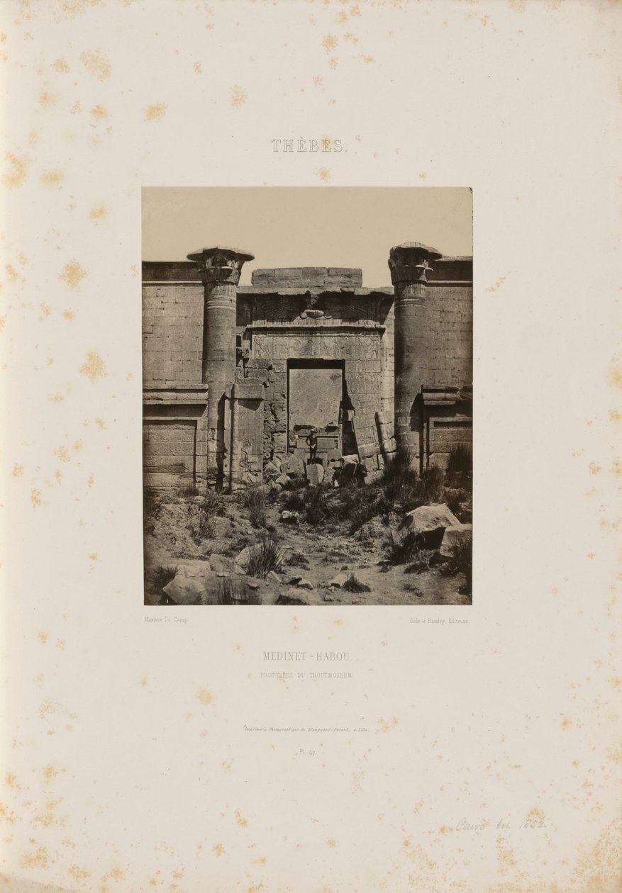 Grande Tempio di Denderah da Maxime Du Camp