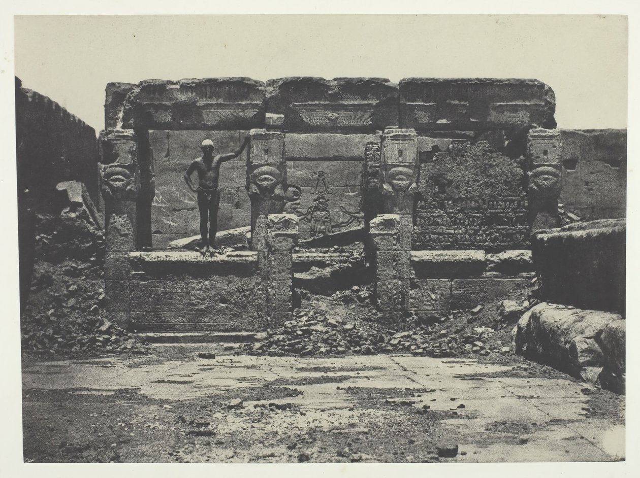 Grand Temple de Dendérah Teutyres, Haute-Egypte, 184951, stampato 1852 da Maxime Du Camp