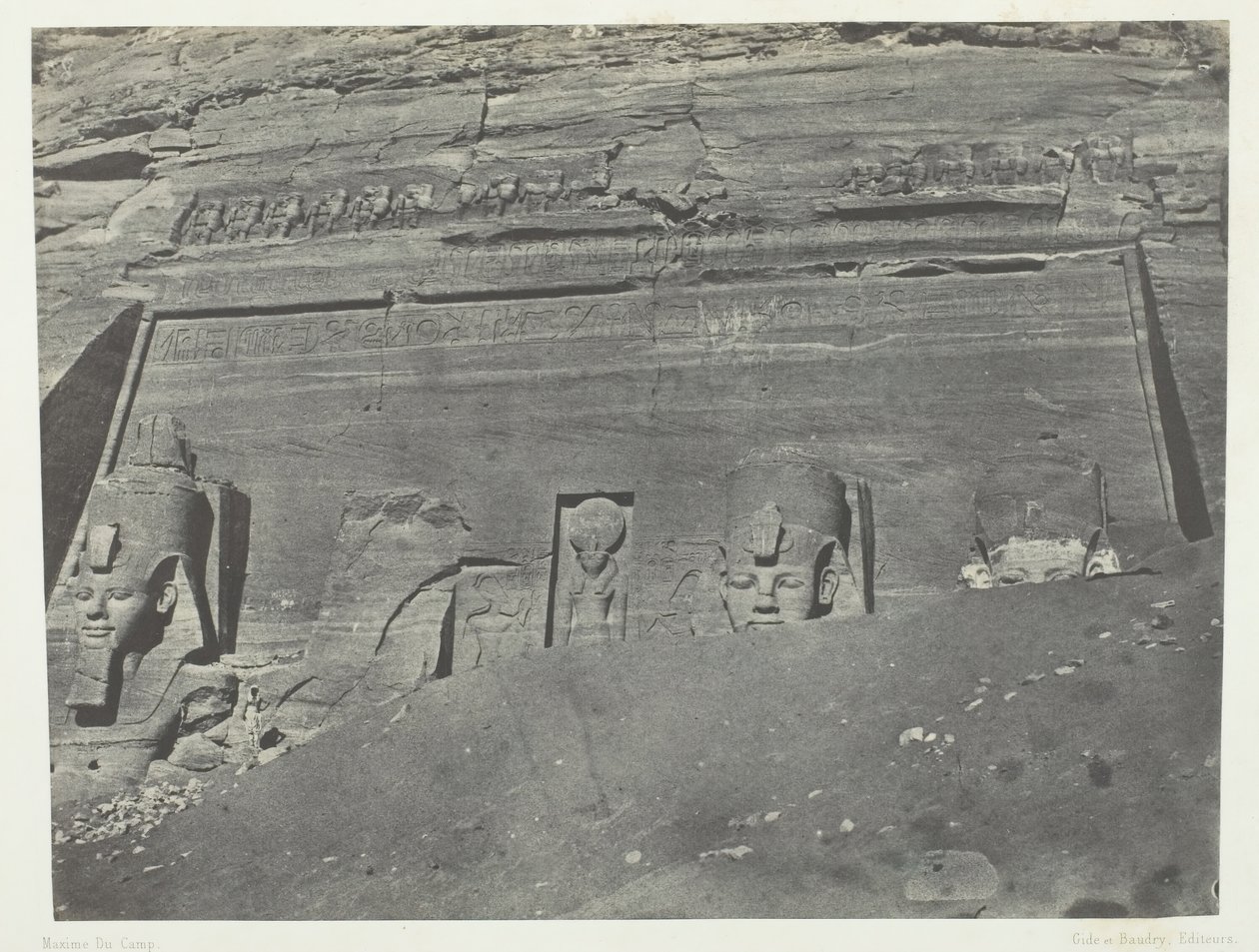 Ibsamboul, Vue Générale Du Grand Spéos De Phrè, Nubia da Maxime Du Camp