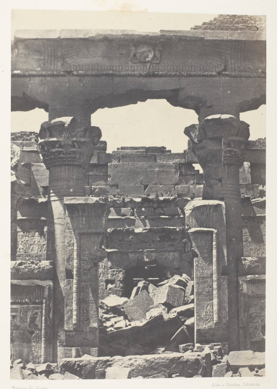 Kalabscheh, Porta del Pronao; Nubia da Maxime Du Camp