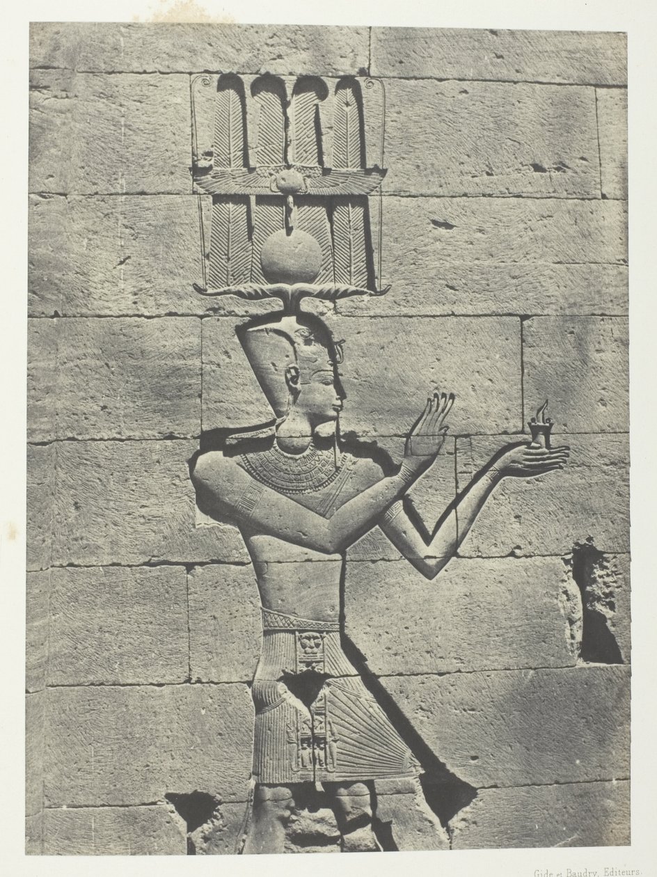 Kalabscheh, Sculptures De La Façade Postérieure Du Temple; Nubie, lastra 91 dall