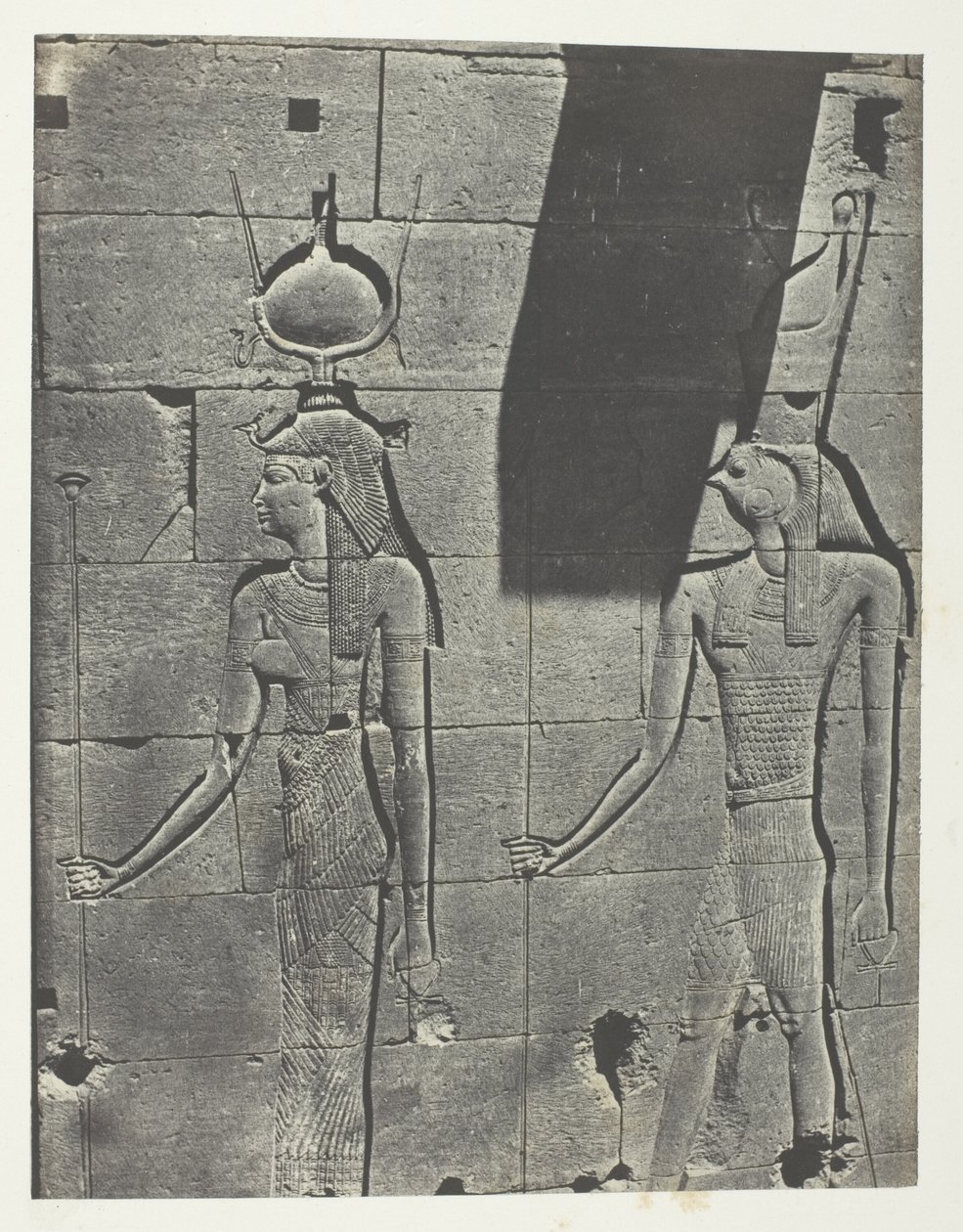 Kalabscheh, Sculptures De La Façade Postérieure Du Temple; Nubie, lastra 92 dall