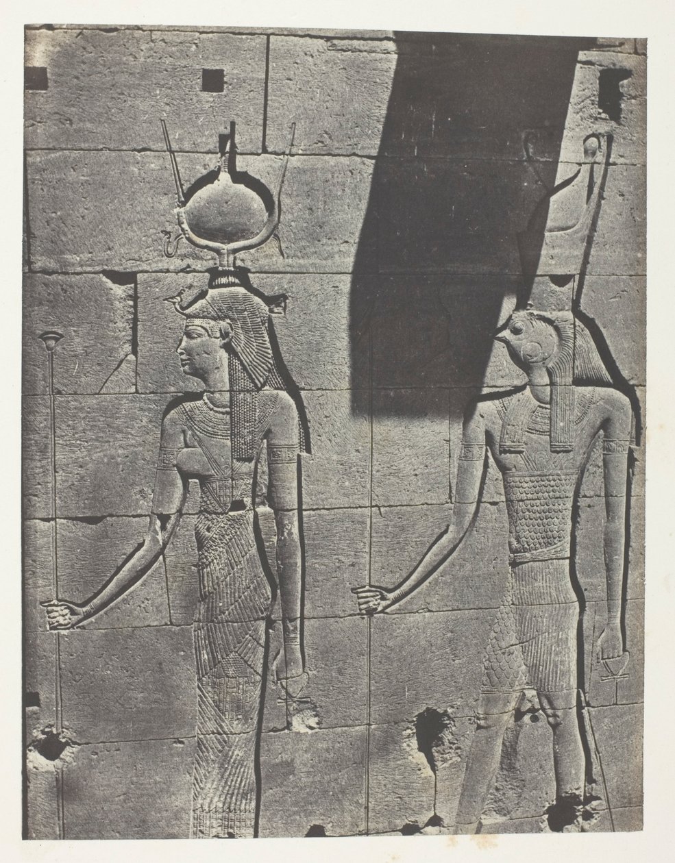 Kalabscheh, Sculptures De La Façade Postérieure Du Temple; Nubie, lastra 92 dall