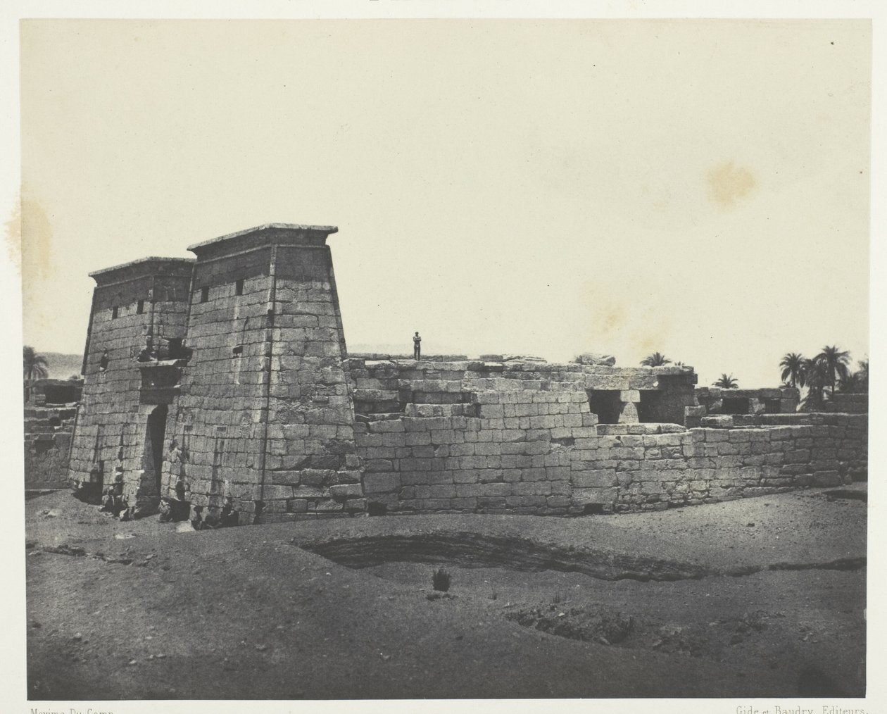 Karnak, Tempio di Khons; Tebe da Maxime Du Camp