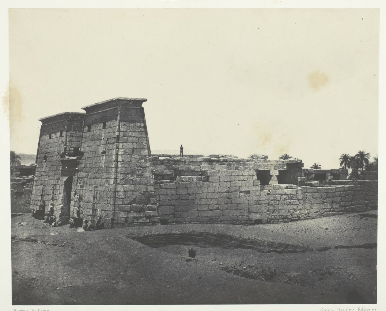 Karnak, Tempio di Khons, Tebe, 1849-51, stampato 1852 da Maxime Du Camp
