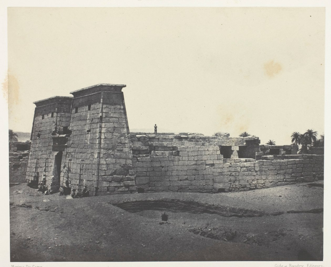 Karnak, Tempio di Khons; Tebe da Maxime Du Camp